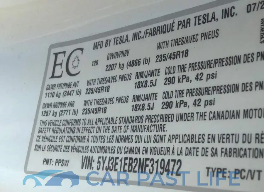 5YJ3E1EB2NF319472# 9