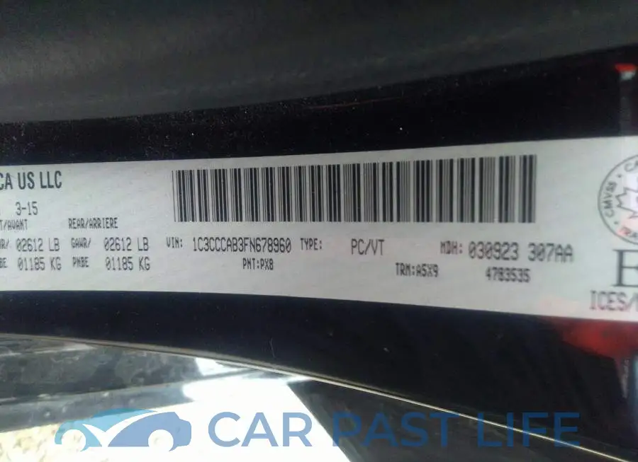 1C3CCCAB3FN678960# 9