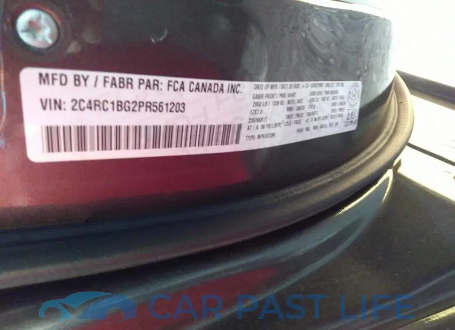 2C4RC1BG2PR561203# 9