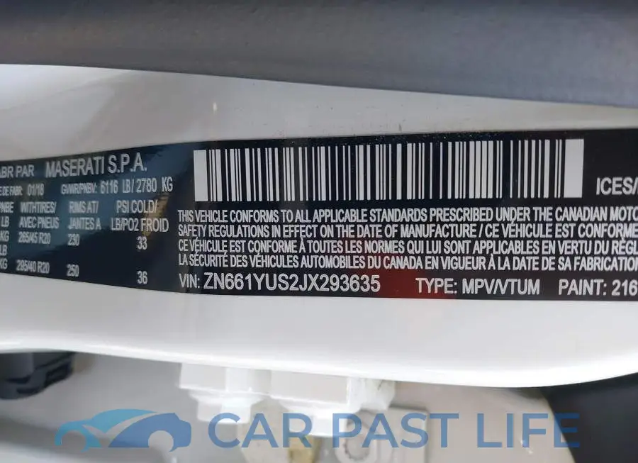 ZN661YUS2JX293635# 9