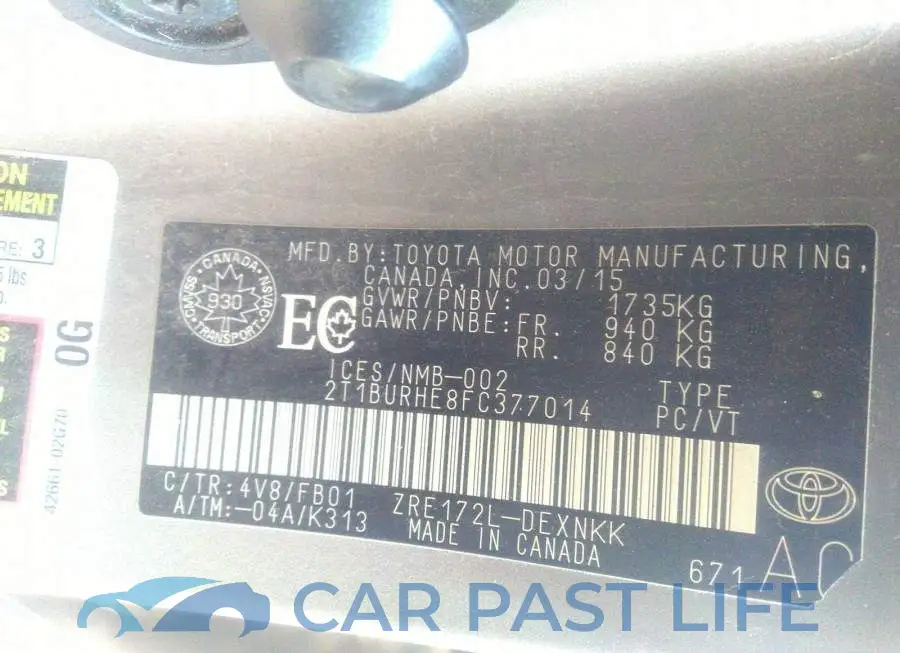 2T1BURHE8FC377014# 9
