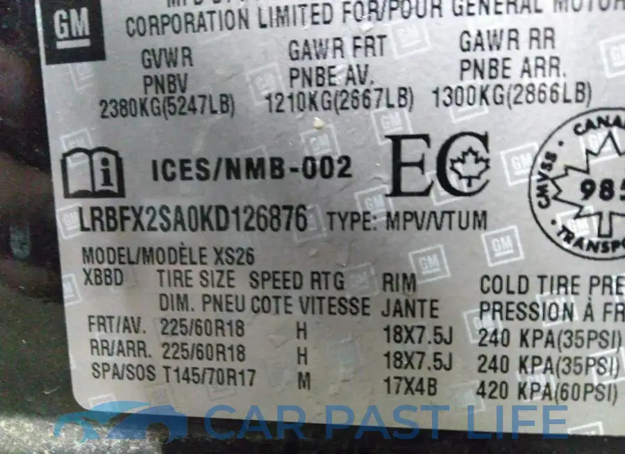 LRBFX2SA0KD126876# 9