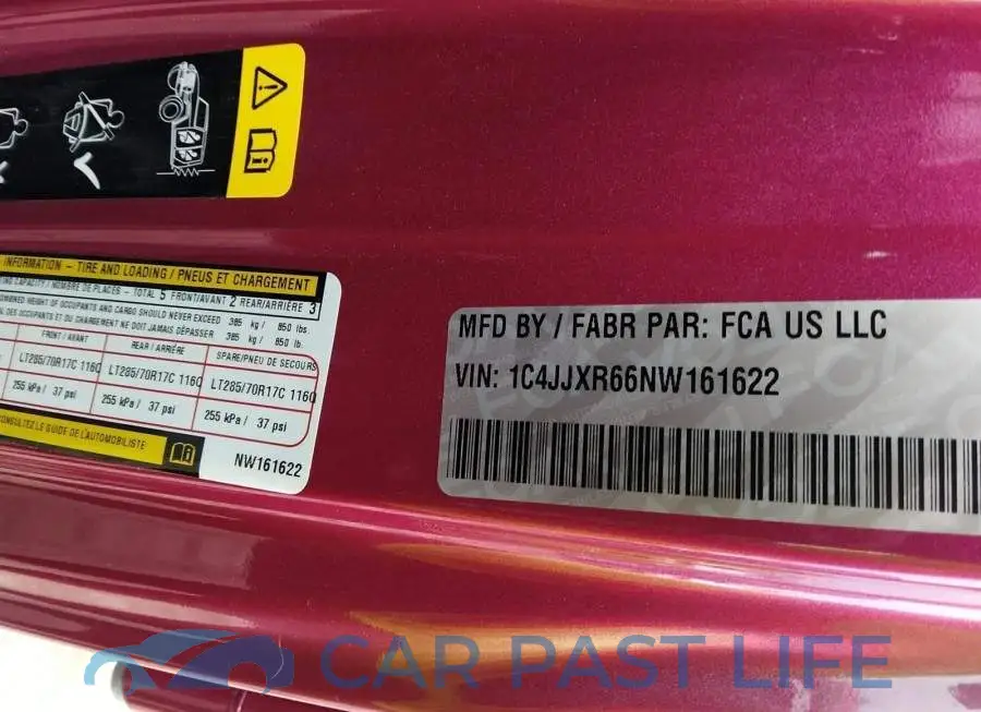 1C4JJXR66NW161622# 9