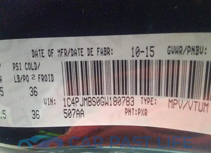1C4PJMBS0GW180783# 9