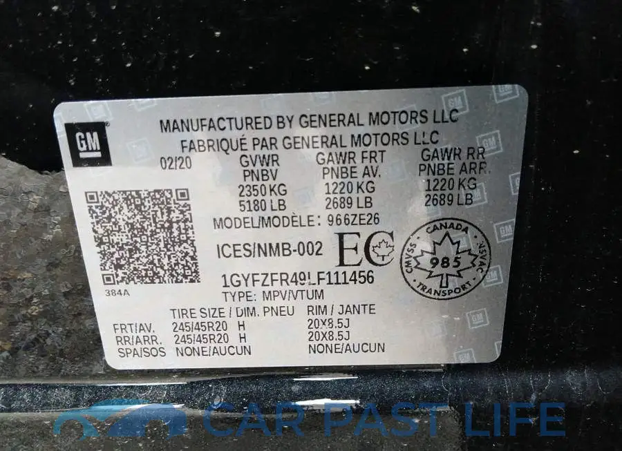 1GYFZFR49LF111456# 9