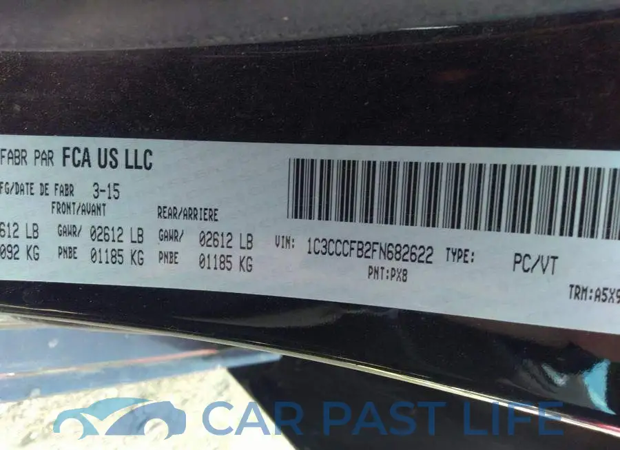 1C3CCCFB2FN682622# 9
