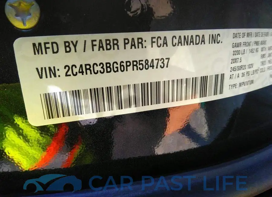 2C4RC3BG6PR584737# 9