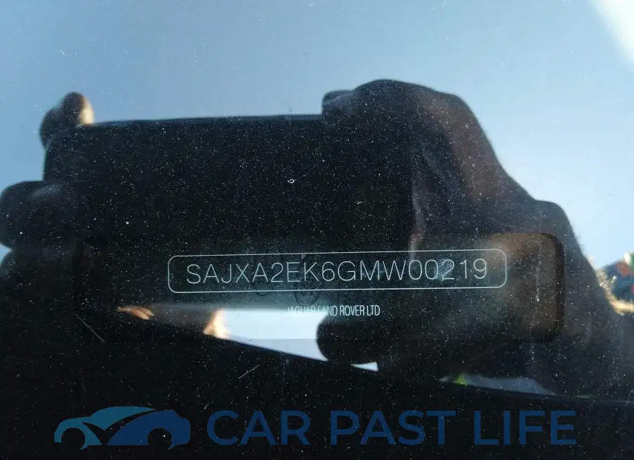 SAJXA2EK6GMW00219# 9