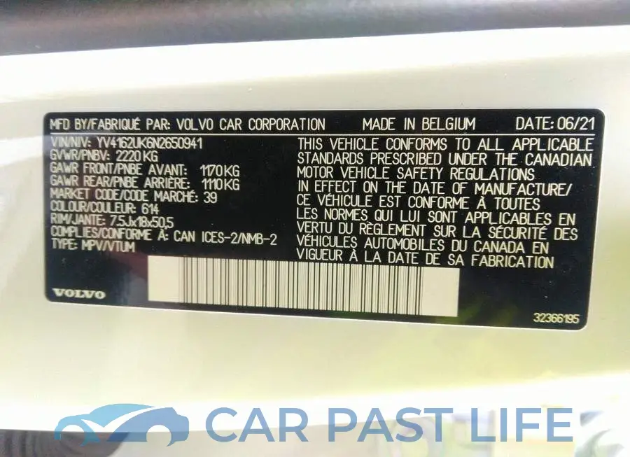YV4162UK6N2650941# 9