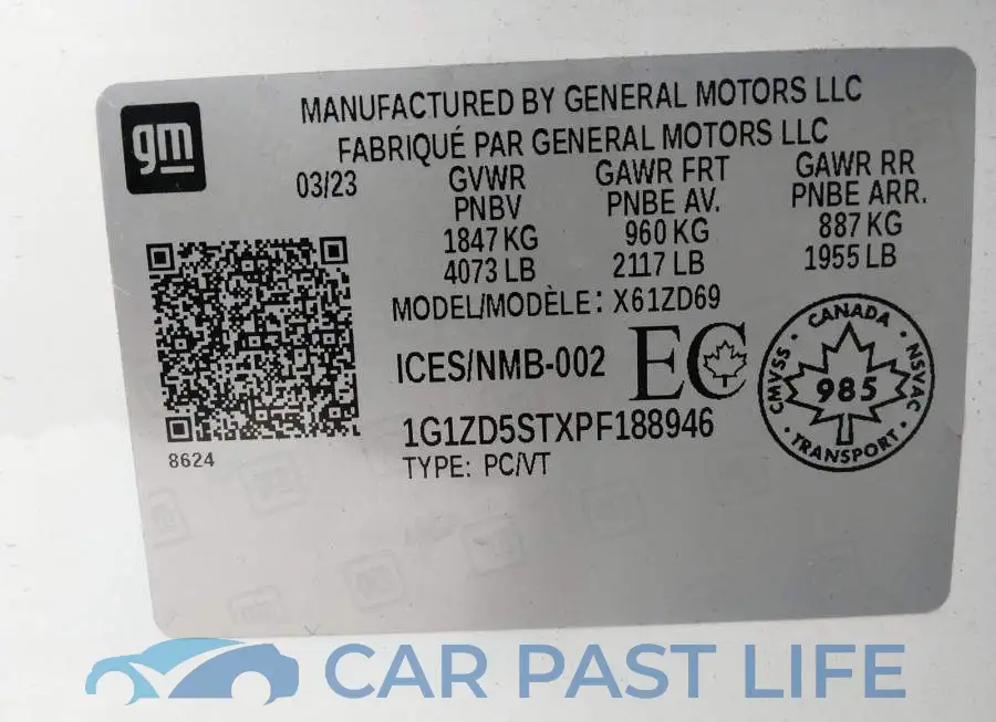 1G1ZD5STXPF188946# 9