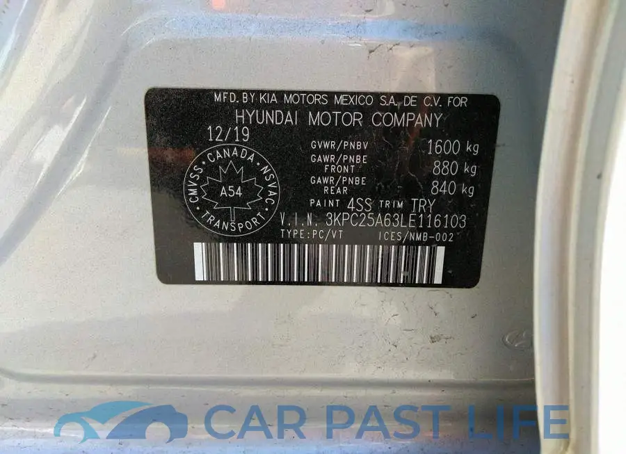 3KPC25A63LE116103# 9