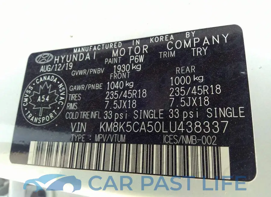 KM8K5CA50LU438337# 9