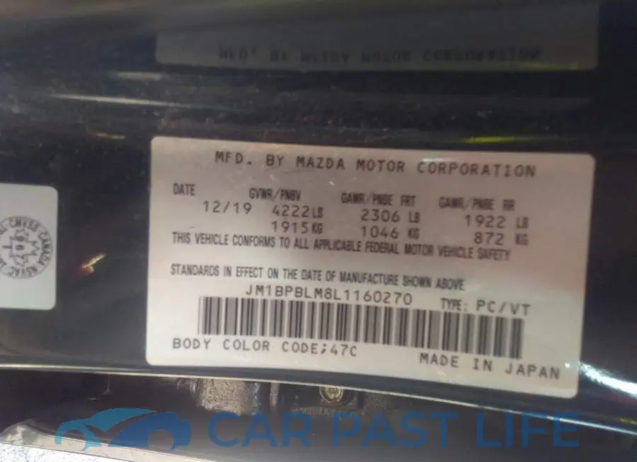 JM1BPBLM8L1160270# 9