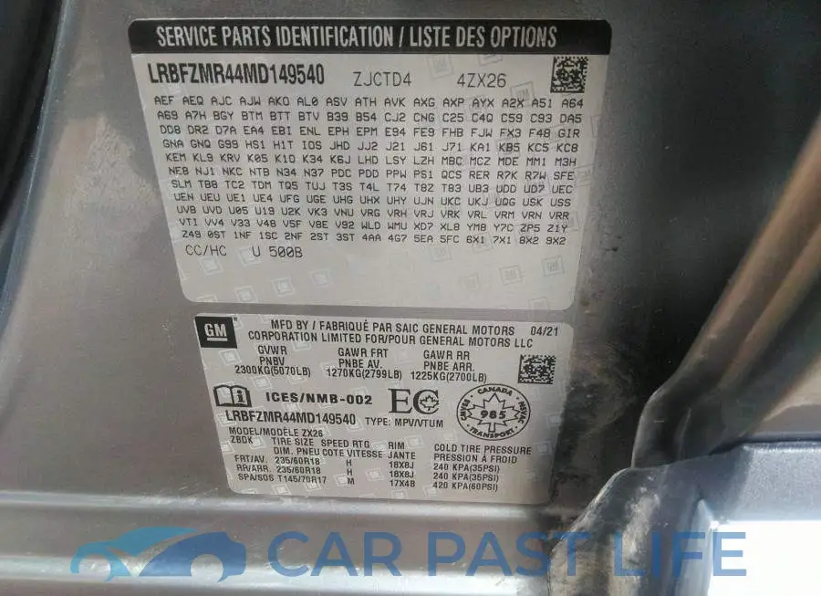 LRBFZMR44MD149540# 9