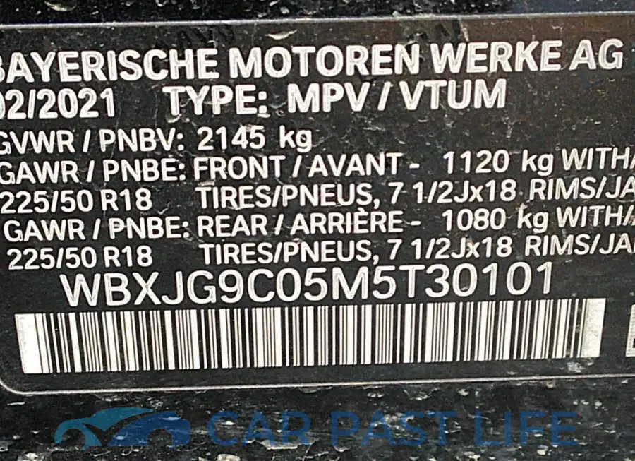 WBXJG9C05M5T30101# 9