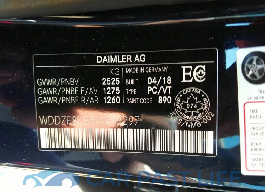 WDDZF8KB5JA473297# 9