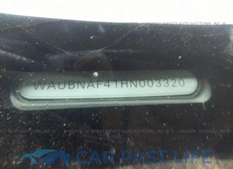 WAUBNAF41HN003320# 9