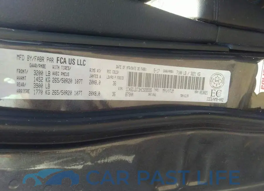 1C4SDJDT3HC928595# 9