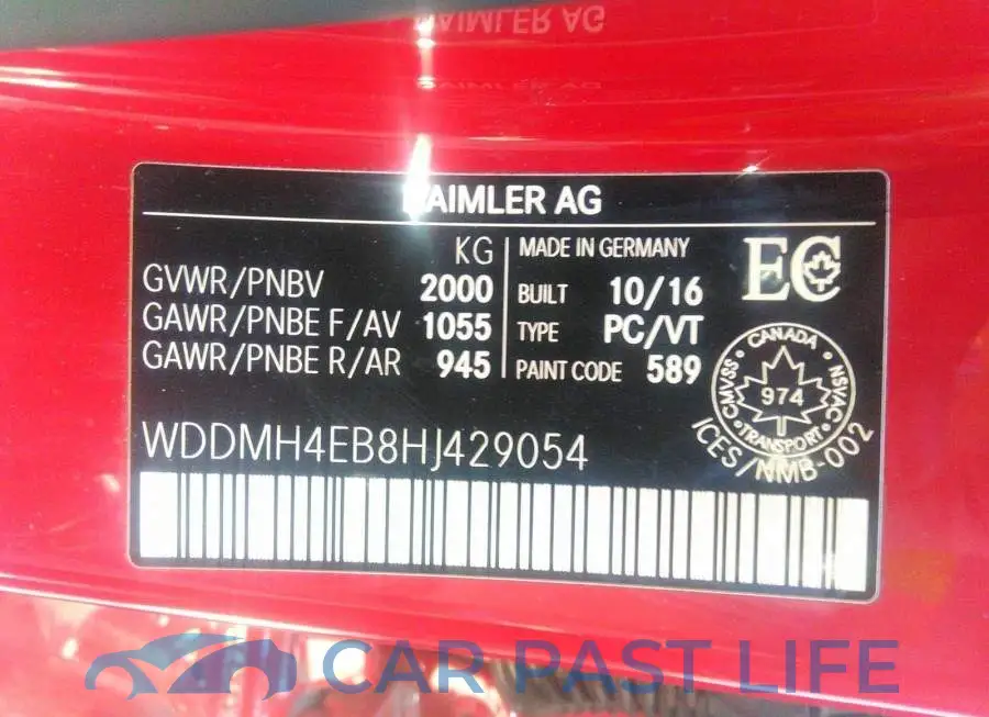 WDDMH4EB8HJ429054# 9