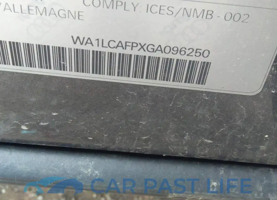 WA1LCAFPXGA096250# 9