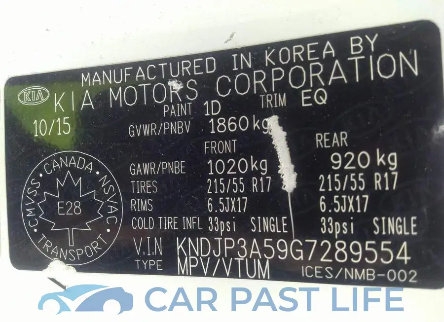 KNDJP3A59G7289554# 9