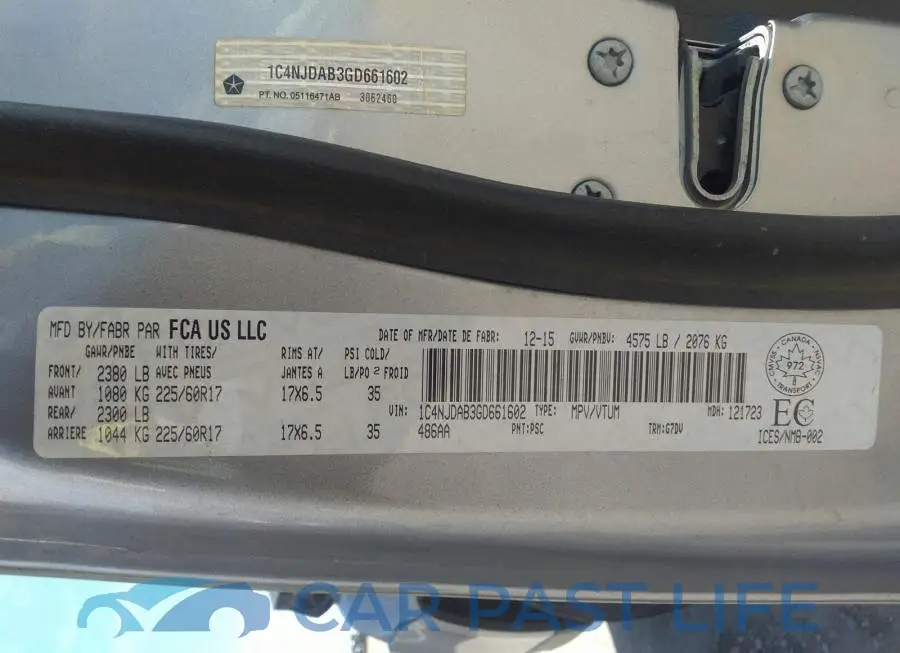 1C4NJDAB3GD661602# 9
