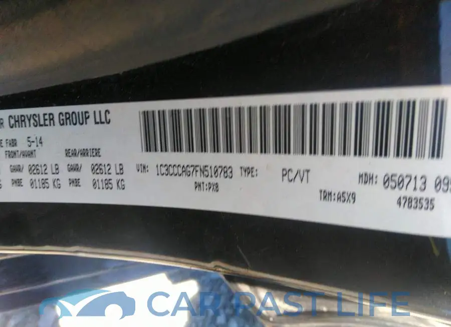 1C3CCCAG7FN510783# 9