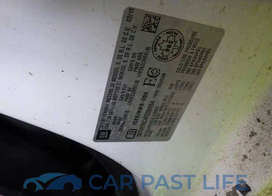 3GTU2TEC4FG287654# 7