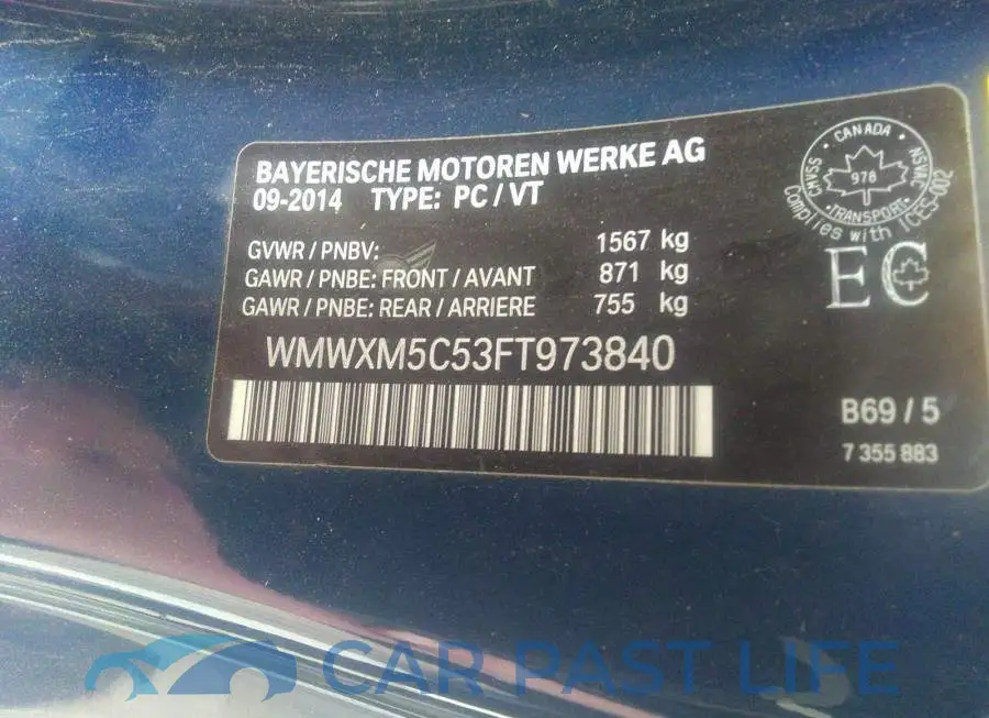WMWXM5C53FT973840# 9