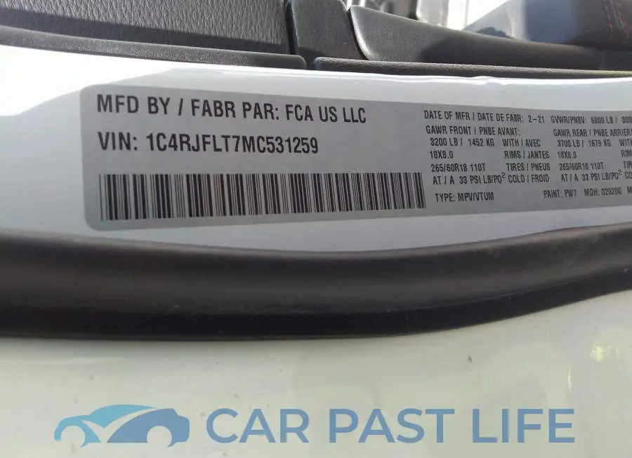 1C4RJFLT7MC531259# 9