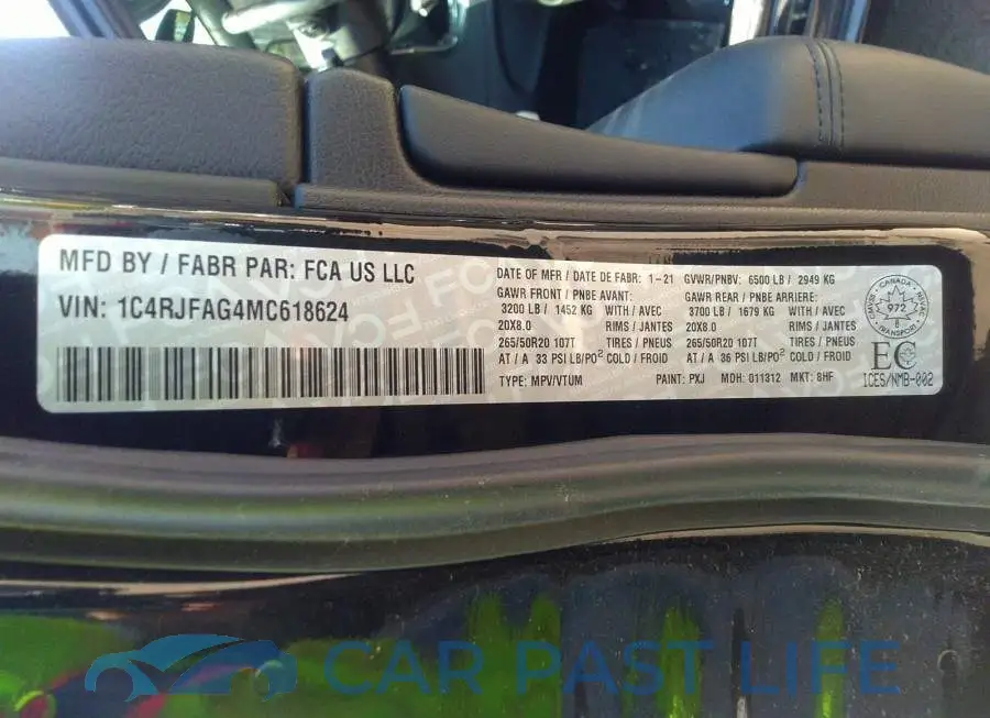 1C4RJFAG4MC618624# 9
