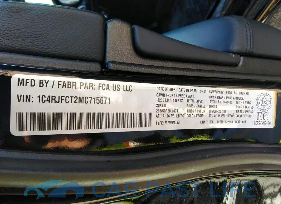 1C4RJFCT2MC715671# 9