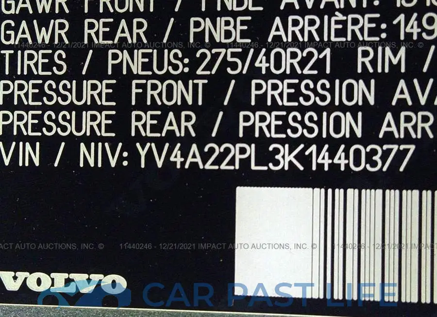 YV4A22PL3K1440377# 9
