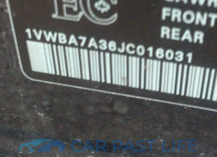 1VWBA7A36JC016031# 9