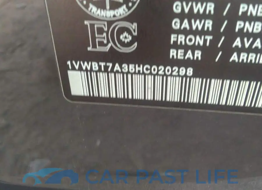 1VWBT7A35HC020298# 9