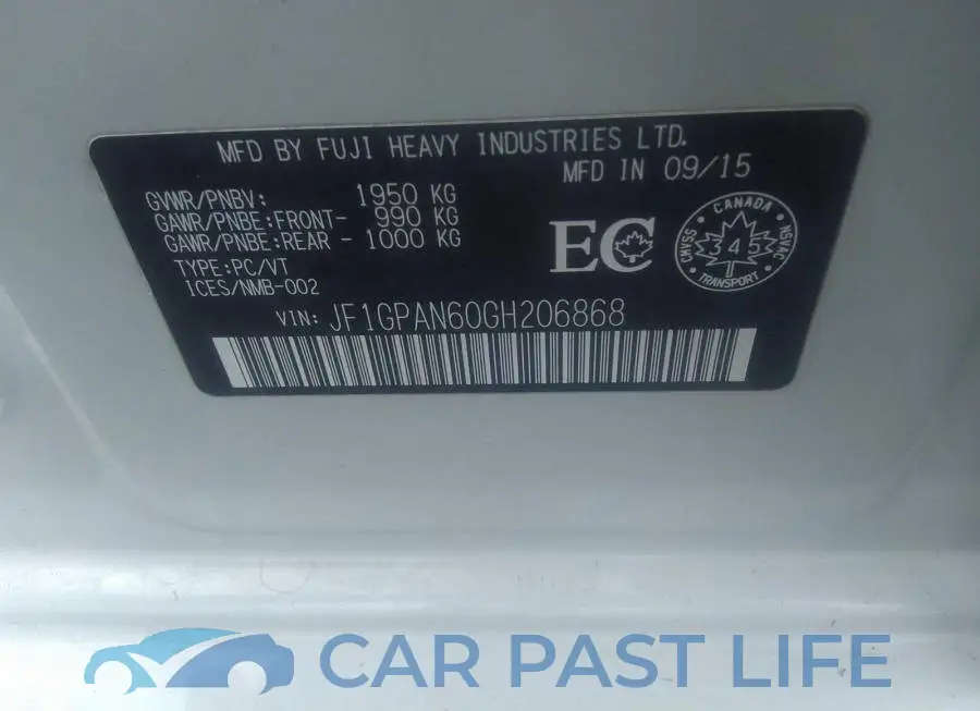 JF1GPAN60GH206868# 9