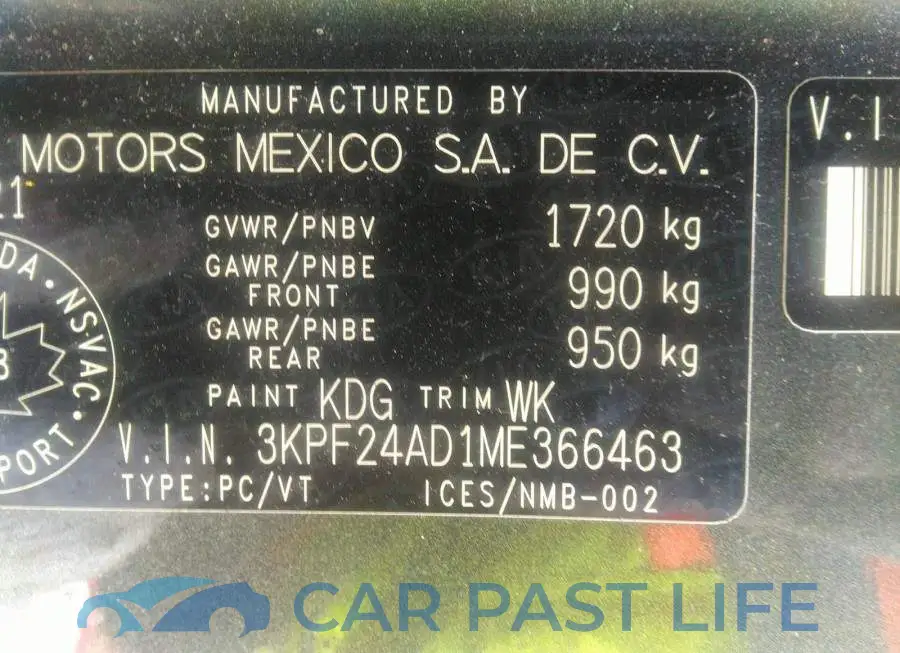 3KPF24AD1ME366463# 9