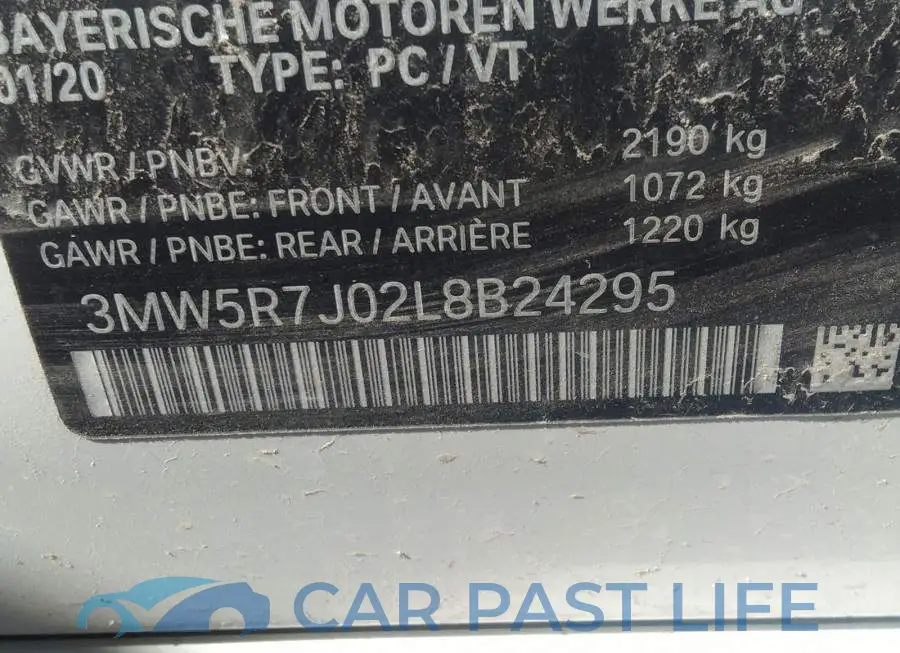 3MW5R7J02L8B24295# 9