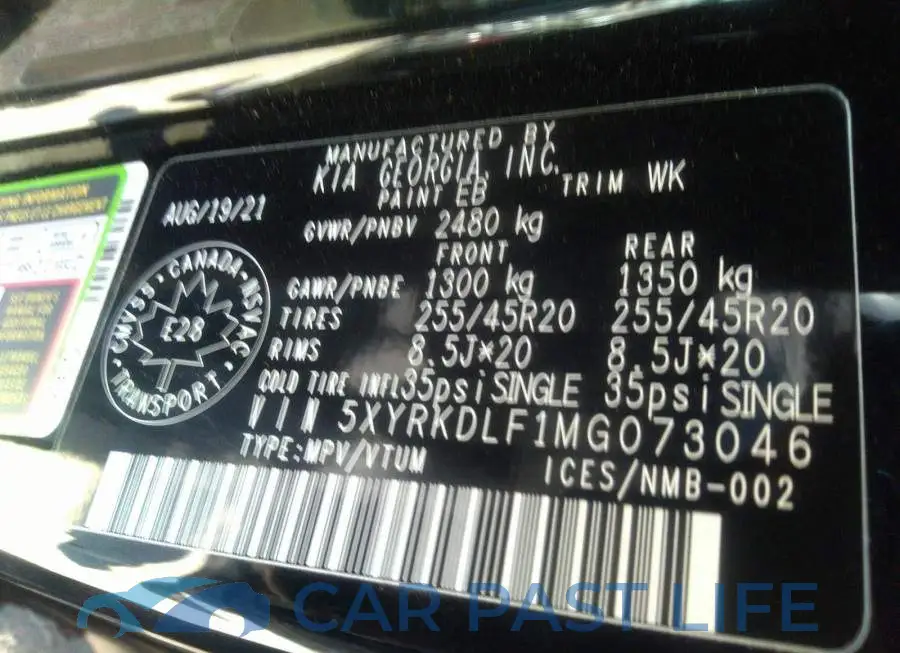 5XYRKDLF1MG073046# 9