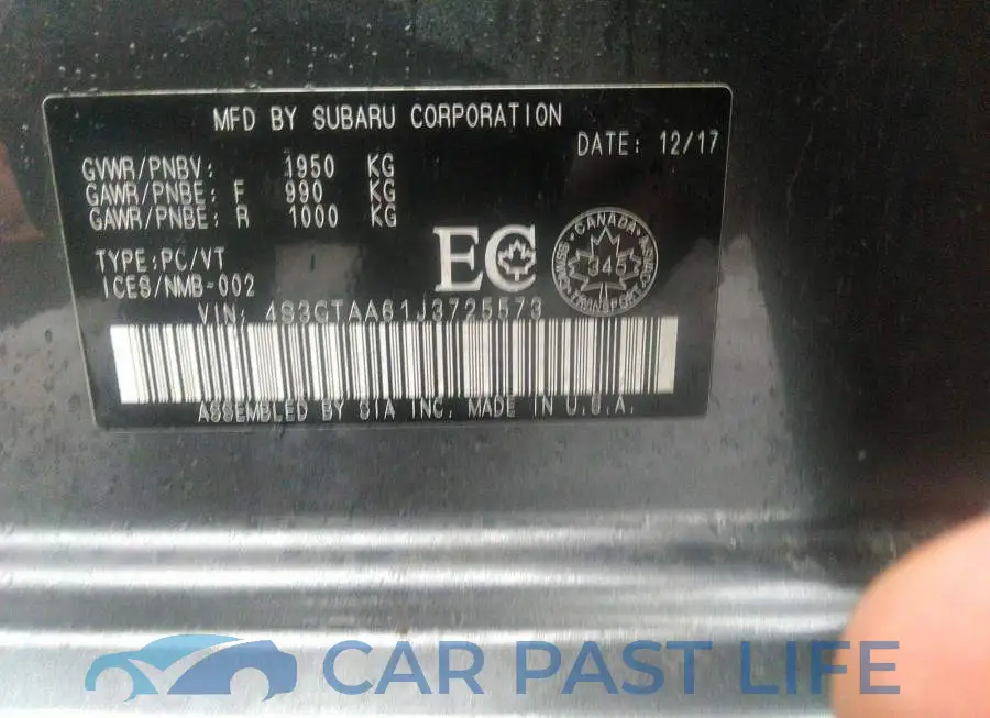 4S3GTAA61J3725573# 9