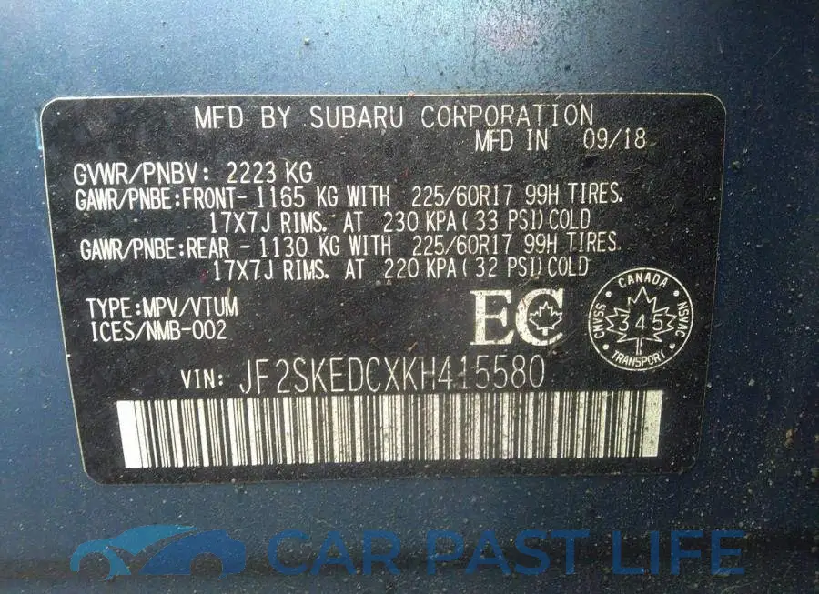 JF2SKEDCXKH415580# 9