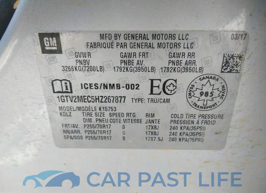 1GTV2MEC5HZ267877# 9
