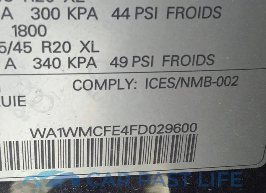 WA1WMCFE4FD029600# 9