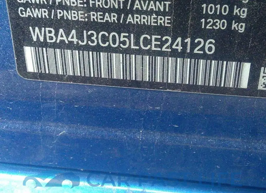 WBA4J3C05LCE24126# 9