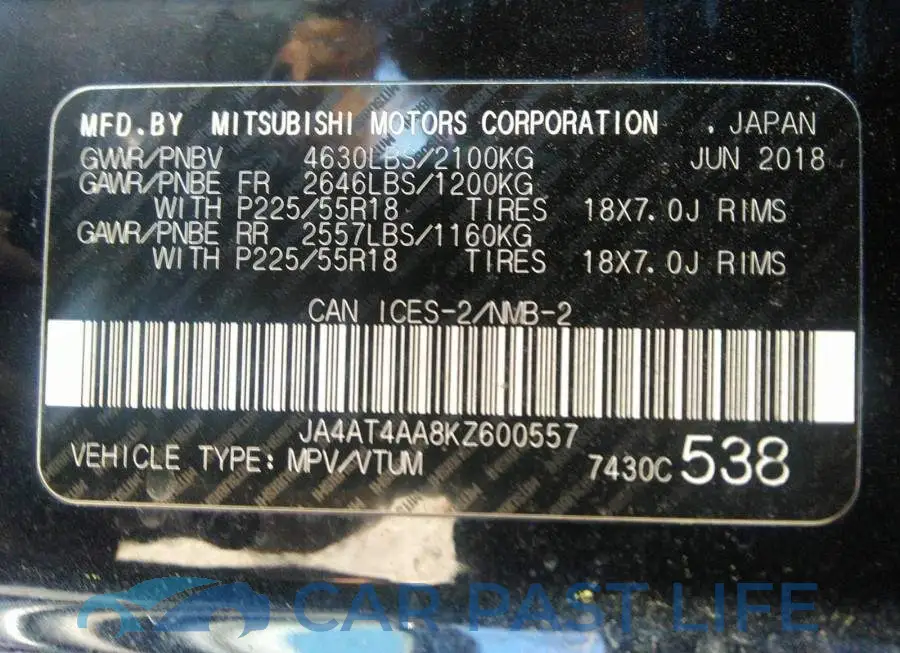 JA4AT4AA8KZ600557# 9