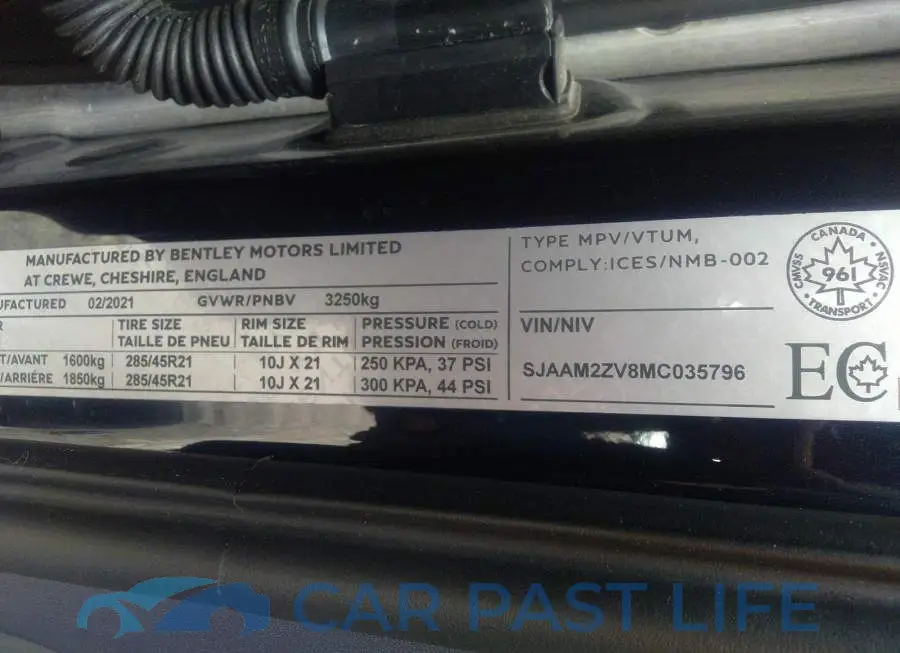 SJAAM2ZV8MC035796# 9