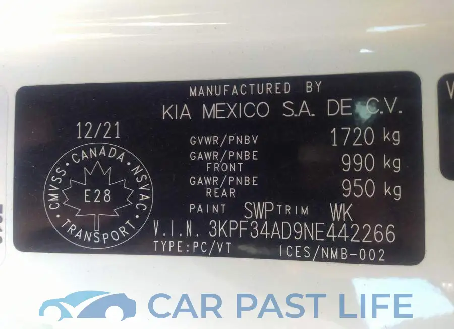 3KPF34AD9NE442266# 9