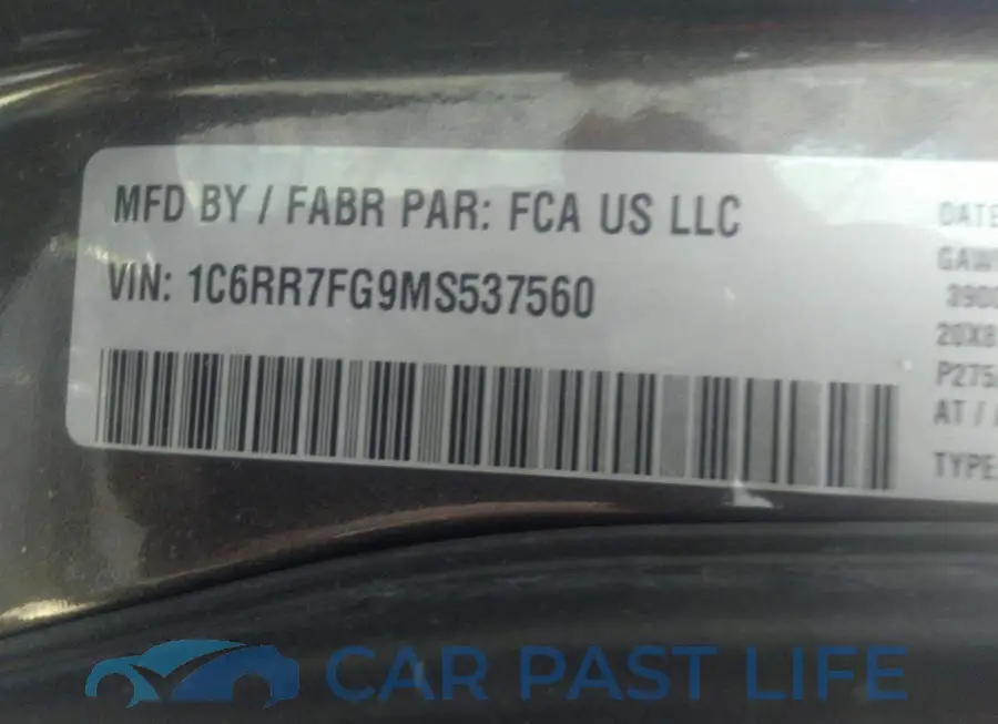 1C6RR7FG9MS537560# 9