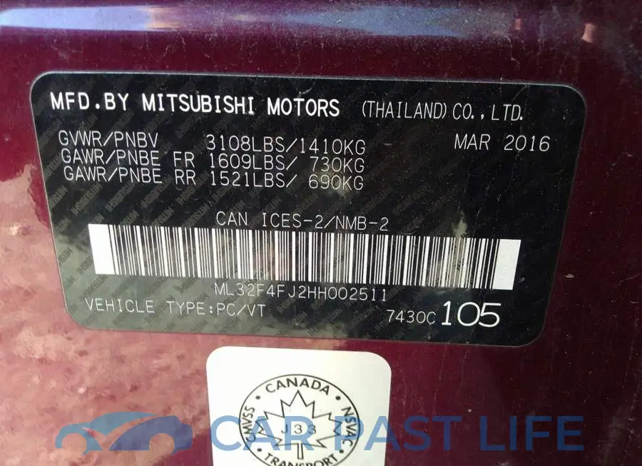 ML32F4FJ2HH002511# 9