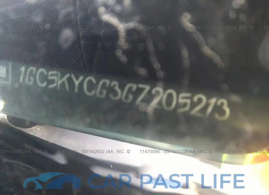 1GC5KYCG3GZ205213# 9